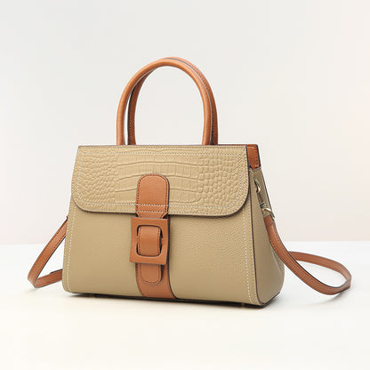 Sac à main bandoulière tendance pour femme de couleur contrastée