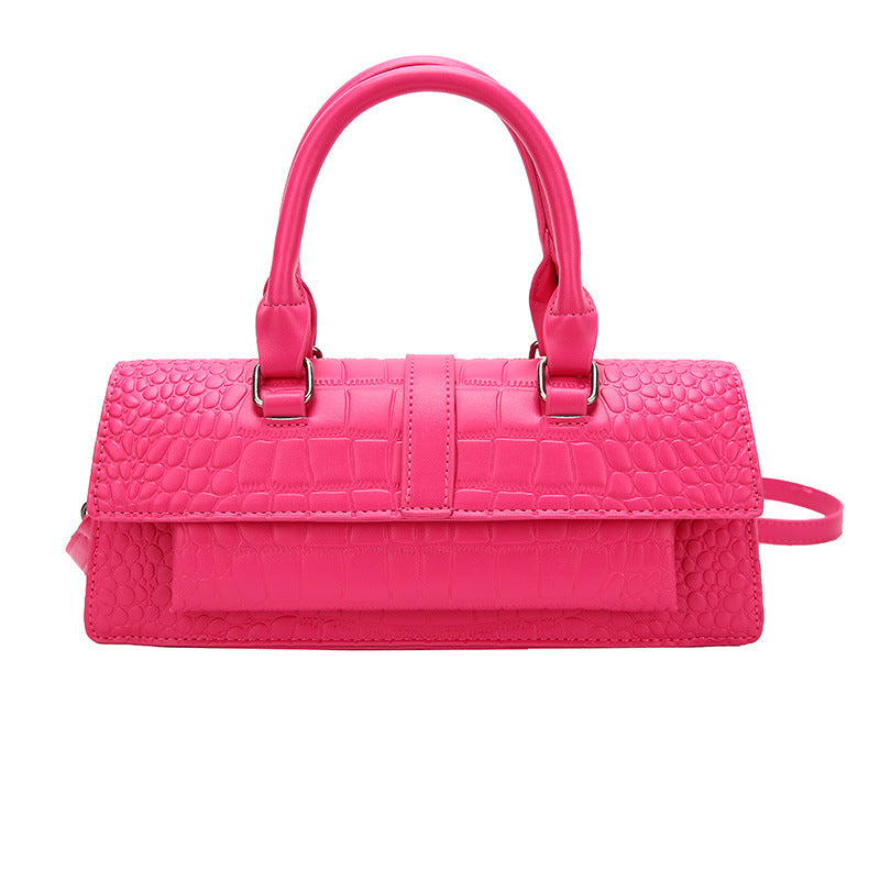 Fashion Crocodile Pattern Women's Small Square Bag