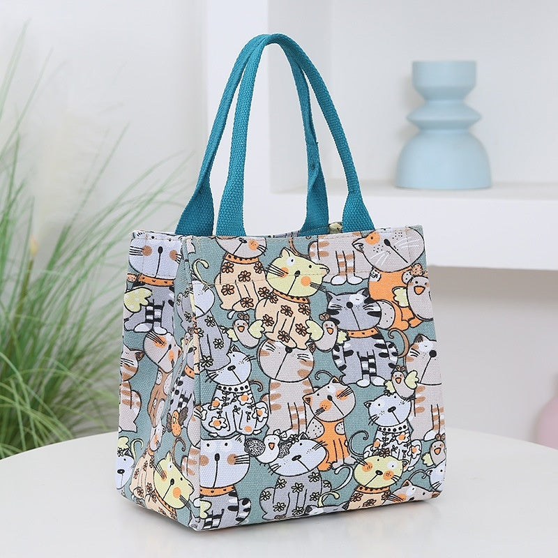 Sac à main portable de grande capacité pour femme avec motif dessin animé