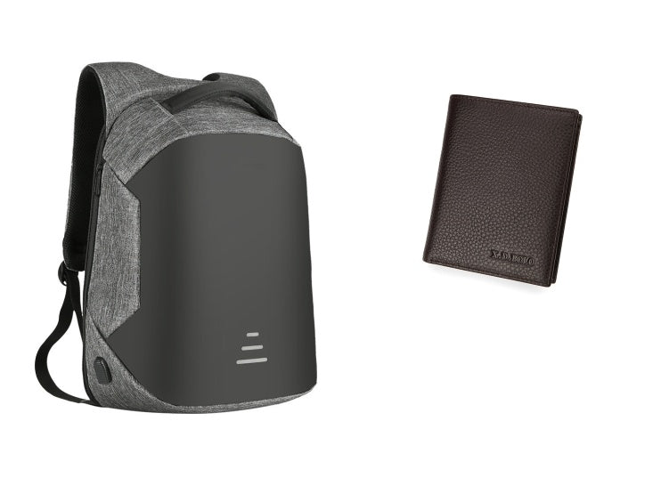 Full Anti-theft Backpack USB Charging Business Pack