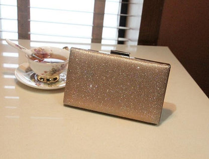 Dinner bag clutch bag shiny banquet bag chain packet