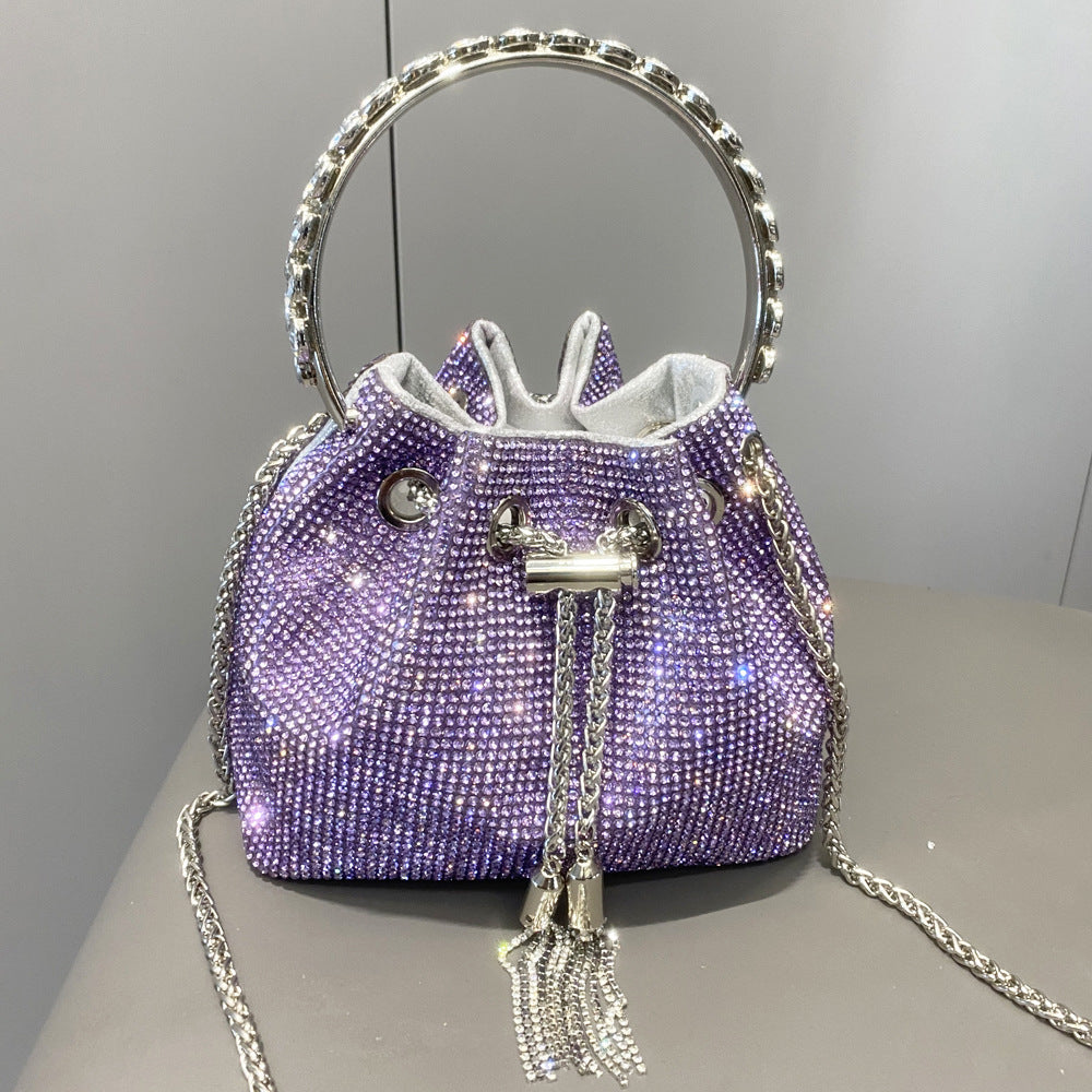 Sac à main européen et américain en diamant brillant pour femme