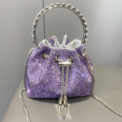 Sac à main européen et américain en diamant brillant pour femme