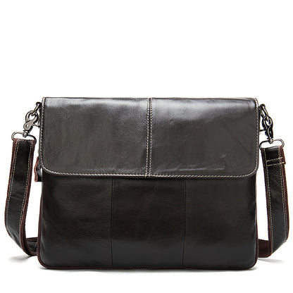 Men's business flap shoulder bag