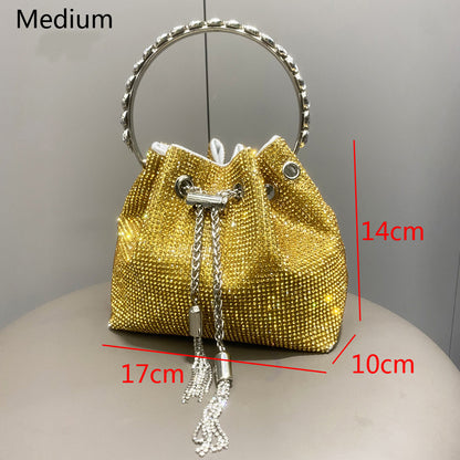 Sac à main européen et américain en diamant brillant pour femme