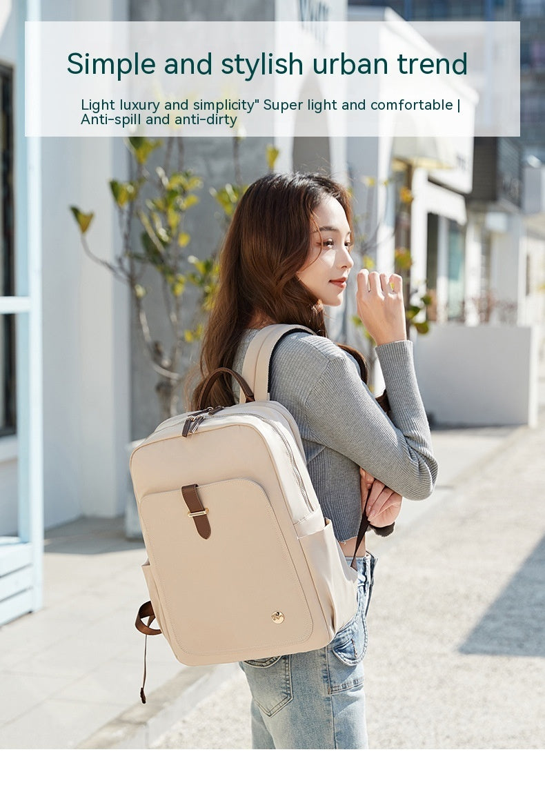 Sac à dos en nylon pour femme, sac de voyage de grande capacité, cartable, sac à dos pour ordinateur