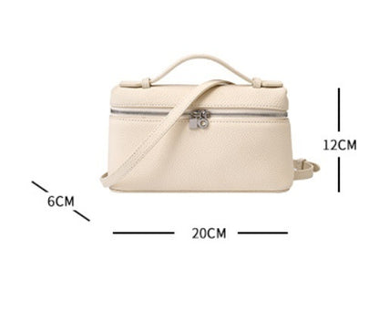 Sac messager portable en cuir de vachette de première couche pour femme