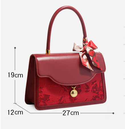 Bolso de boda rojo Bolso de novia para mujer Nuevo Gran capacidad