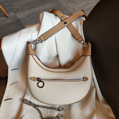 Sac à bandoulière en cuir de vachette à la mode pour femme