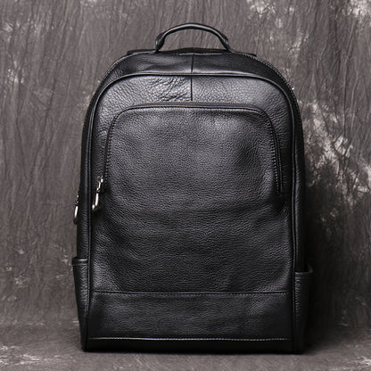 Mochila de viaje de gran capacidad para hombre con bolso de cuero