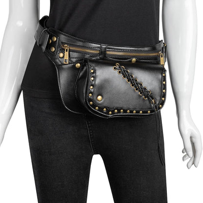 Steampunk One Shoulder Phone Messenger Bag