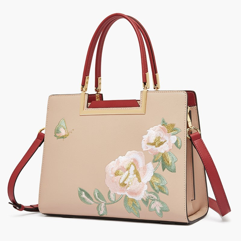 Sac à bandoulière brodé tendance pour femme