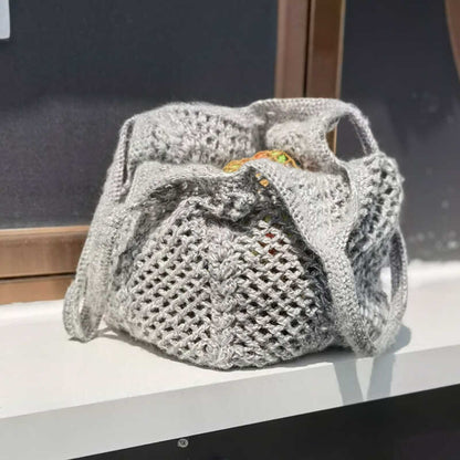 Sac à main en tricot style vacances vintage pour femme