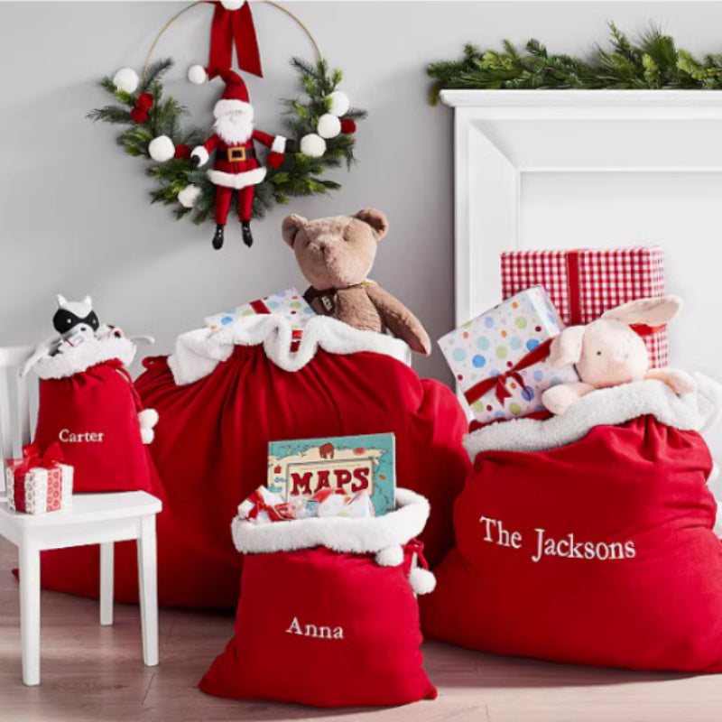 Extra Large Christmas Gift Bag With Drawstring