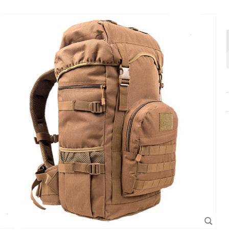 Bolsa de montañismo al aire libre, 50 l, para hombres y mujeres, bolso de hombro, mochila de viaje de gran capacidad, mochila de fuerzas especiales para hombres, paquete de combate especial atigrado