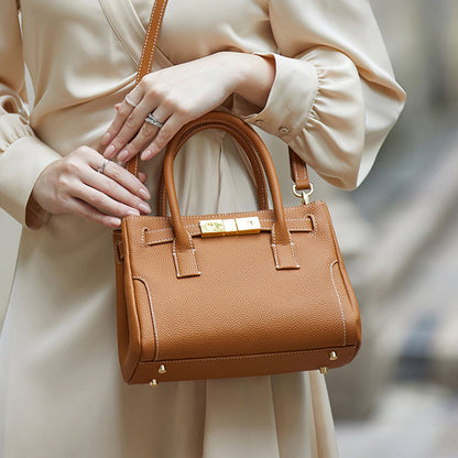 Sac à main en cuir souple de grande capacité pour femme