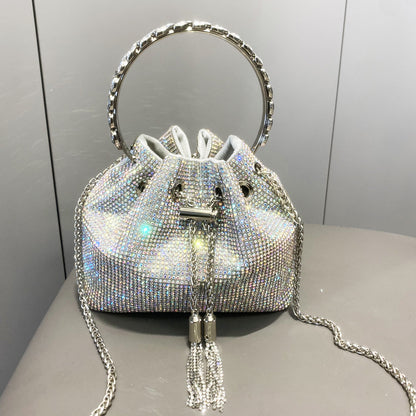 Sac à main européen et américain en diamant brillant pour femme