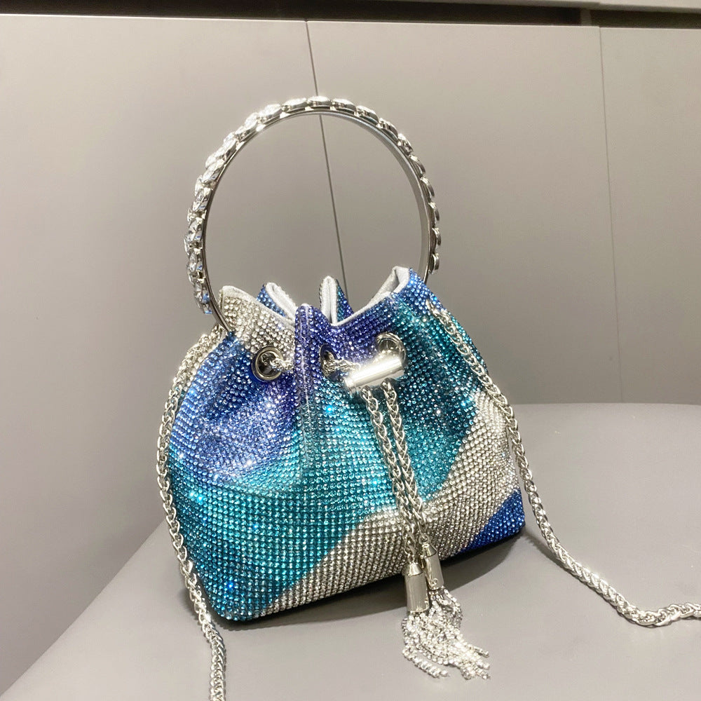 Sac à main européen et américain en diamant brillant pour femme