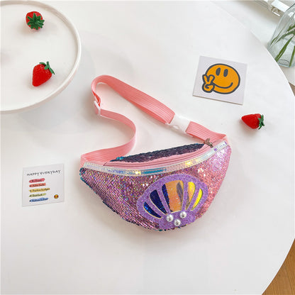 New Sequined Shell Girl's Crossbody Bag Casual All-match