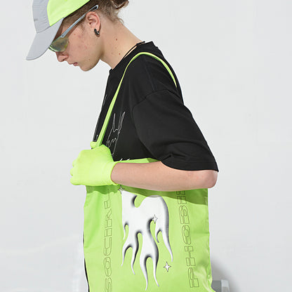 Sac en toile vert fluo