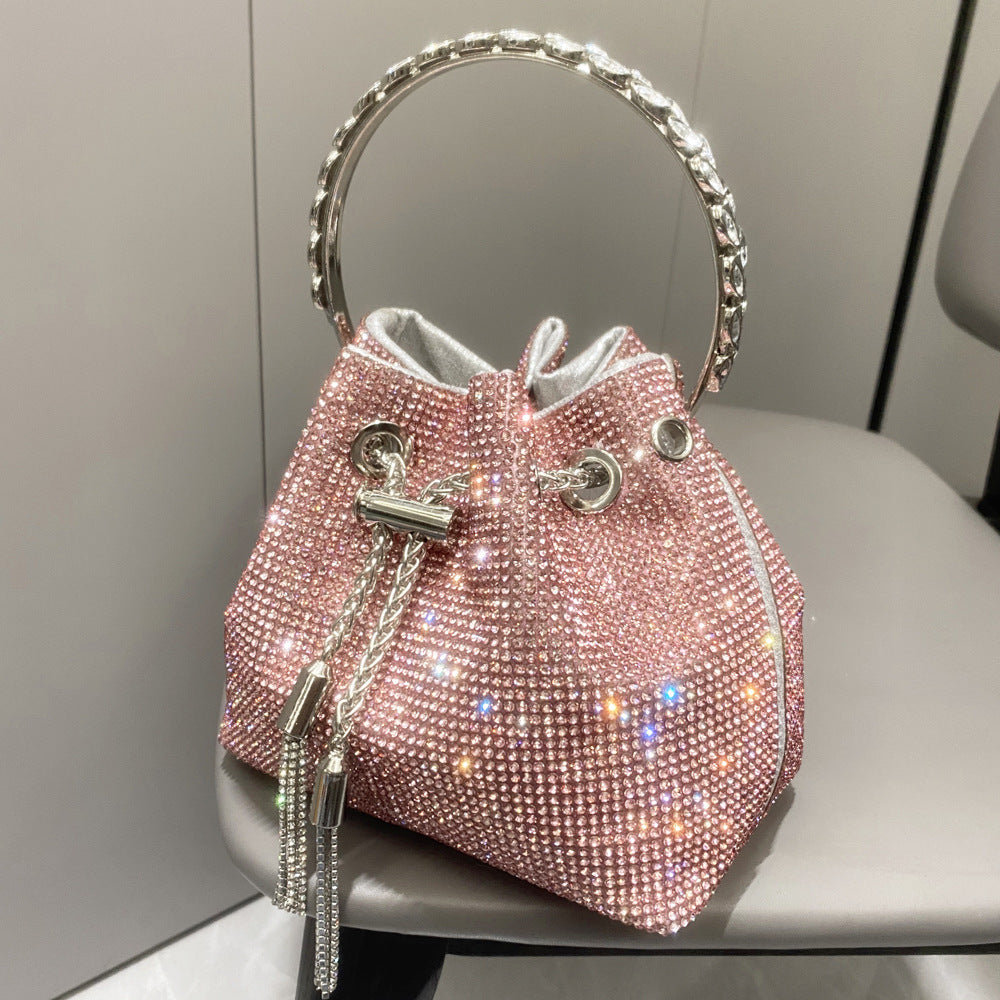 Sac à main européen et américain en diamant brillant pour femme