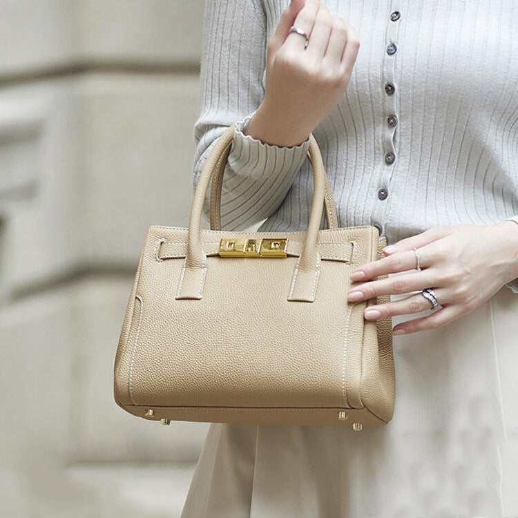 Sac à main en cuir souple de grande capacité pour femme