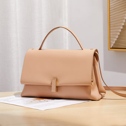 Sac à main rétro tendance en cuir authentique au toucher tactile