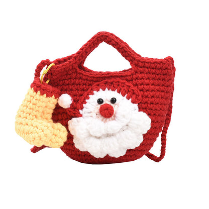 Fashion All-match Shoulder Bag Santa Claus Finished Bag