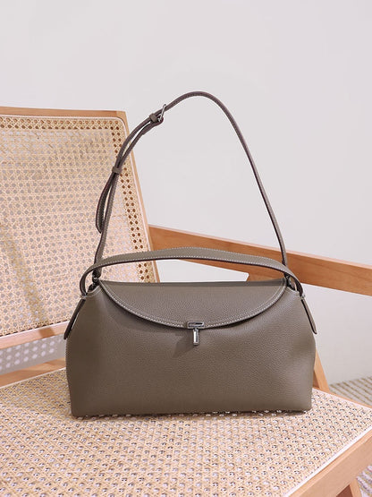 Sac à bandoulière en cuir de vachette tendance pour femme