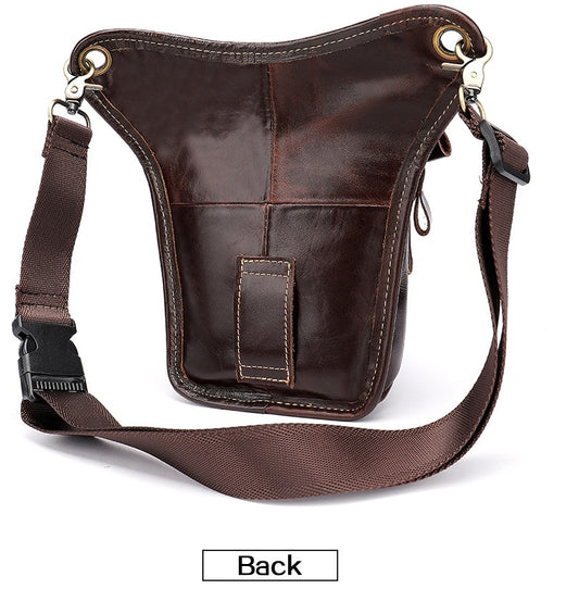 Vintage leather crossbody bag