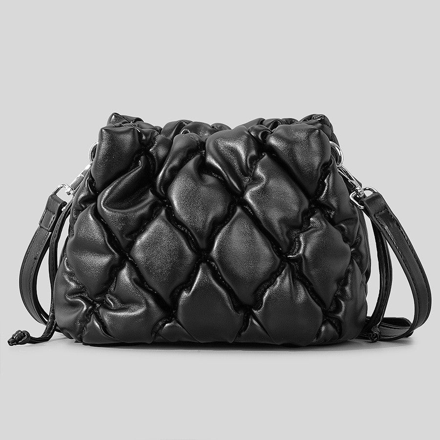 Sac à main en PU avec coutures en losange pour femme