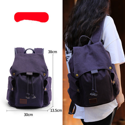 Trendy Generation Canvas Ladies Backpack Computer School Bag