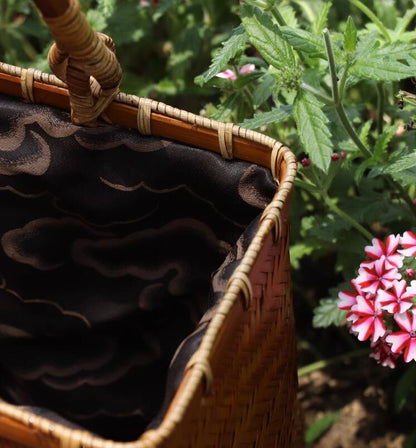 Bolso de mano de viaje tejido de bambú para mujeres de minorías étnicas