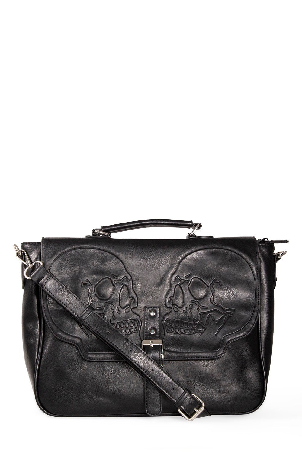 Bolso bandolera de un solo hombro con calavera gótica punk