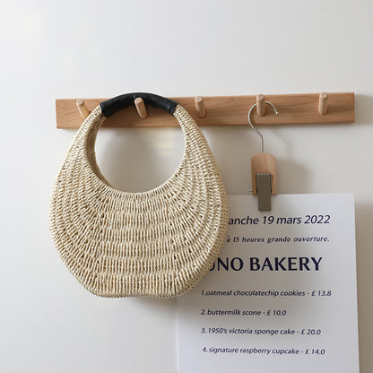 New Niche Portable French Style Woven Bag Women