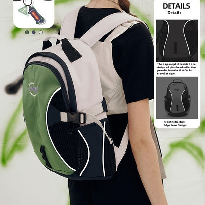 Outdoor Backpack Junior And Senior High School Students Women's Schoolbag Large Capacity