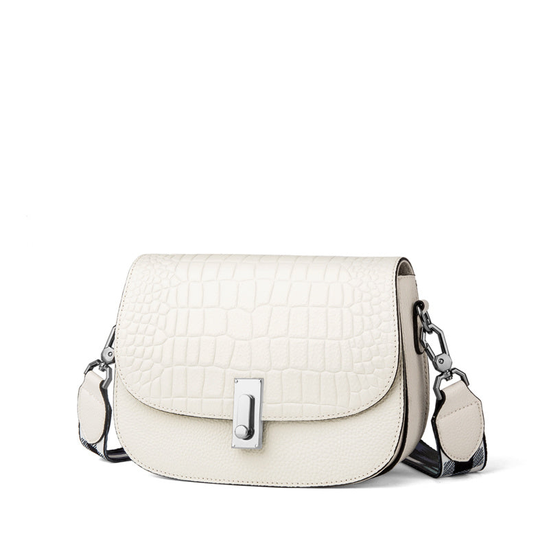 Bolso bandolera de cuero de moda para mujer, combinable con todo, para verano