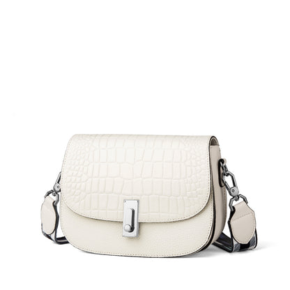 Bolso bandolera de cuero de moda para mujer, combinable con todo, para verano