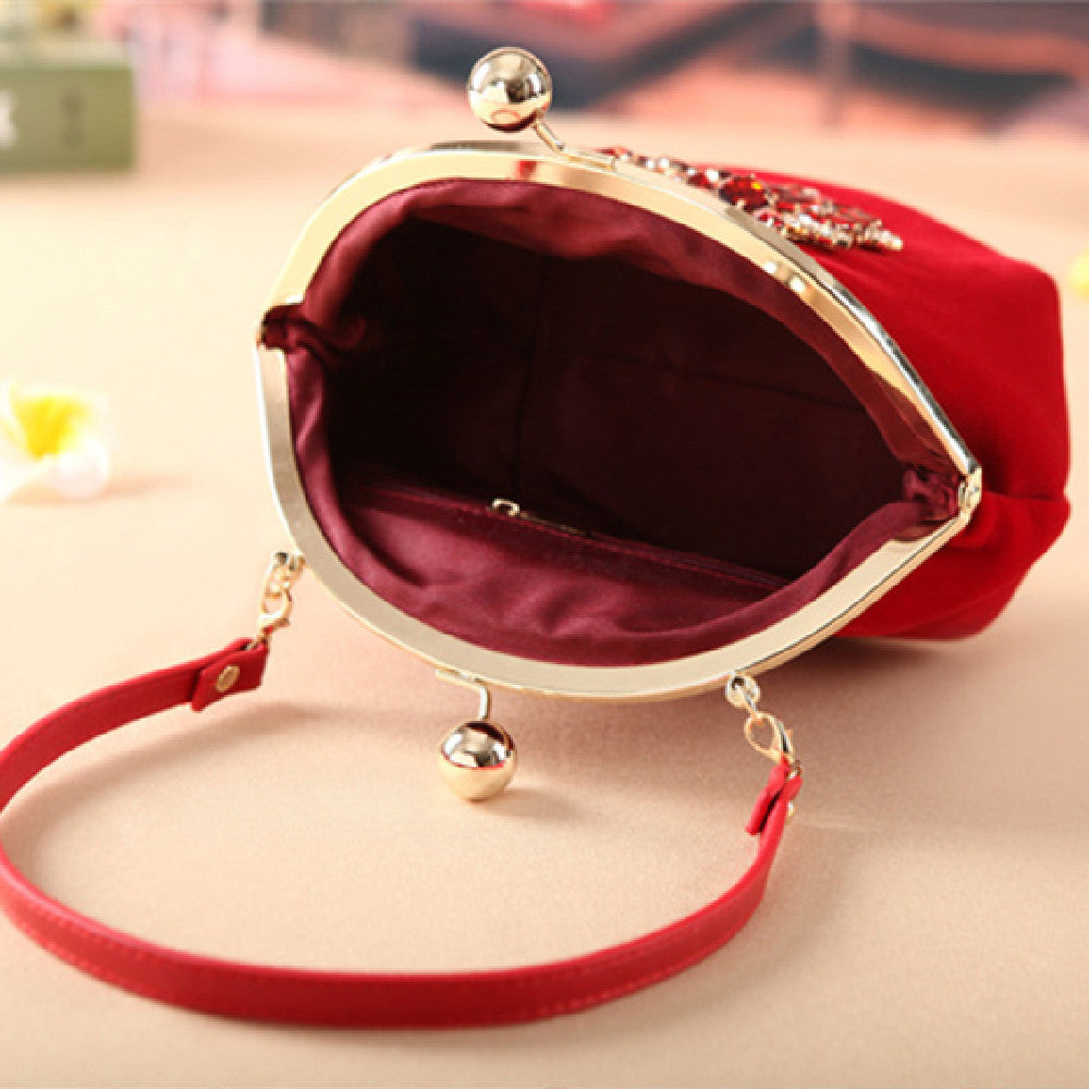 Fashion Personality Red Bridal Bag