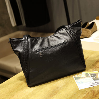 Sac à main en peau de mouton Sac à bandoulière en cuir pour femme