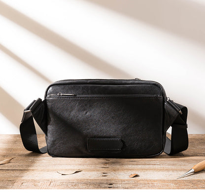 El nuevo bolso de hombro de cuero para hombre está de moda