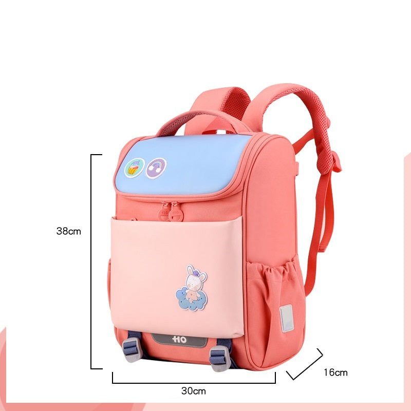 Primary School Students Shoulder Pad Children's Backpack Light Solid Color Primary School Bag