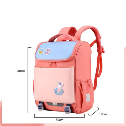 Primary School Students Shoulder Pad Children's Backpack Light Solid Color Primary School Bag