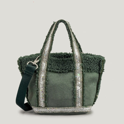 Sac seau en laine pour femme, design spécial, automne et hiver