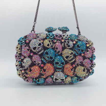 Sac à dîner Skull Ghost Diamond, pochette de style européen et américain