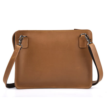 Men's business leather shoulder bag