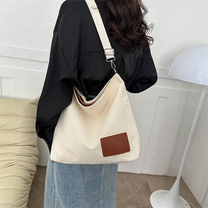 One-shoulder Fashion Canvas Bag Women's Simple Portable Leisure