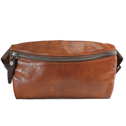 First Layer Cowhide Men's Casual Shoulder Messenger Bag