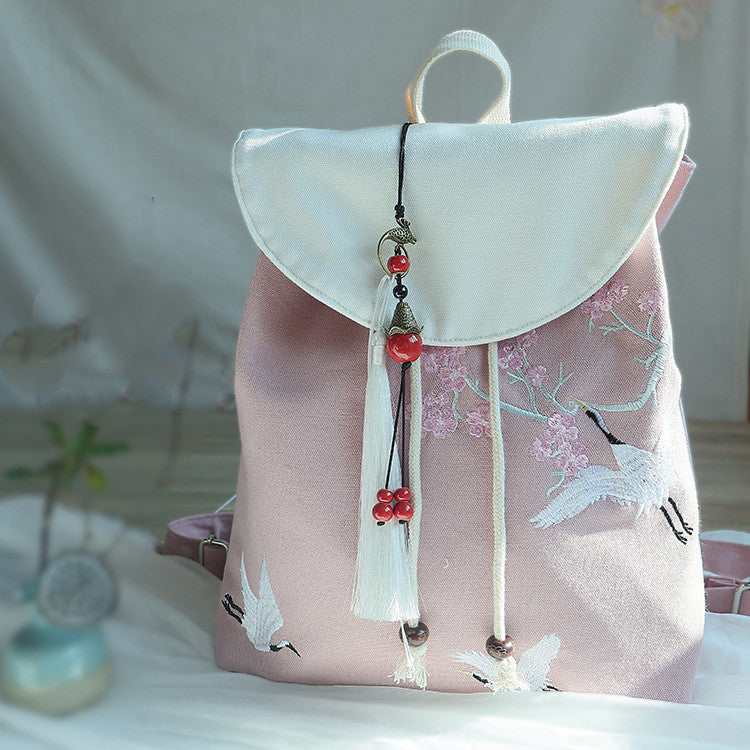 Ethnic Handbag All-match Fairy Style Antiquity Bag Mori Style Shoulder Bag Ancient Style Han Chinese Clothing Bag In Hand National Style Pastoral