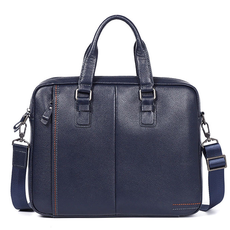 Leather leather handbag for men